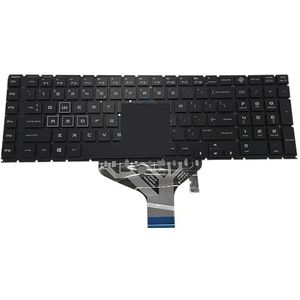 Amerikaans kleurrijk RGB-verlicht toetsenbord voor HP OMEN Plus 17-CB 17-cb0020nr cb1038ur Engelse laptoptoetsenborden met achtergrondverlichting PK132K01B01(RGB backlit)