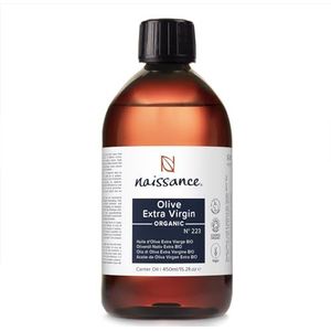 Naissance Biologische Extra Virgin Olijfolie (nr. 223) 450 ml - Puur, Natuurlijk, Ongeraffineerd, Koud Geperst - voor Huidverzorging, Haarverzorging en als Massageoliebasis