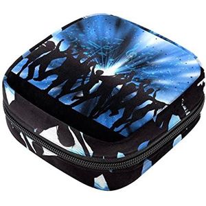 Maandverband Opbergtas, Vrouwelijke Product Zakken Draagbare Periode Kit Tas voor Meisjes Vrouwen Dames Party Achtergrond, Meerkleurig, 4.7x6.6x6.6 in/12x17x17 cm