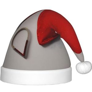 SSIMOO Romantisch rood hart heerlijke kinderen pluche kerstmuts - vakantie decoratieve hoed voor feesten, feestelijk plezier en meer