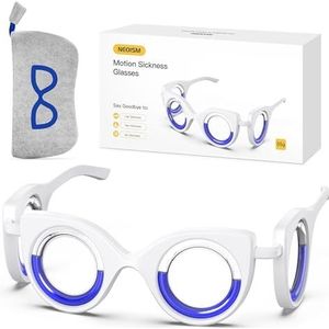 NEOISM Bewegingsziekte Bril Autoziekte Bril Verlicht Autoziekte Luchtziekte Zeeziekte Draagbare Anti Misselijkheid Auto Ziek Bril Volwassenen of Kinderen