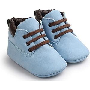 Kerst Schoenen Lente/Herfst Baby Boy Soft-Soled PU lederen schoenen Kerst Elf Schoenen (Color : Blue, Size : 13-18 Months)
