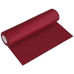 Fluwelen tafelloper, wijnrood, 5 m, zachte stof in matte look, 28 cm breed, elegante decoratie voor Kerstmis, bruiloften, verjaardagen en evenementen