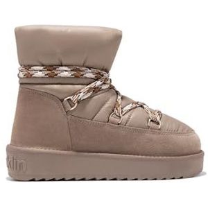 D.Franklin Australische laarzen, Scandinavisch, gewatteerd, Nova Low Bomb, Beige, D. Franklin dameslaarzen, casual mode, maat 36, Beige 71, 36 EU