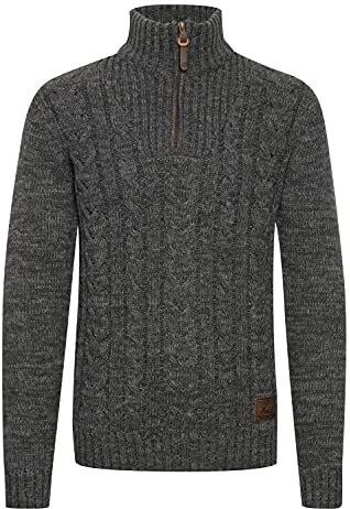 !Solid Trui 'Pankraz'  grijs gemêleerd