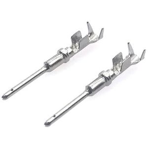XIOKLM 50 Stuks Elektrische Connector Crimp DTM Pin Auto Insert Lente Ronde Mannelijke Vrouwelijke Eindblokken 1062-20-0122 1060-20-0122(Bianco)