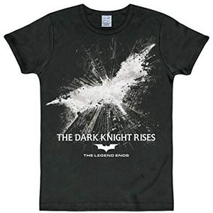LOGOSHIRT - DC Comics - Batman - The Dark Knight Rises - Slimfit T-Shirt - zwart - Gelicentieerd origineel ontwerp, Maat M