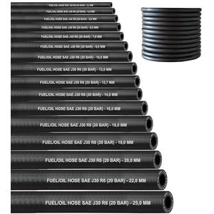 (22 mm) 2 meter slang, benzineslang, olieslang, brandstofslang, dieselslang, brandstofleiding voor benzine brandstof diesel (SAE J30 R6) (binnen Ø: 22,0 mm/buiten Ø: 32,0 mm (7/8 inch)