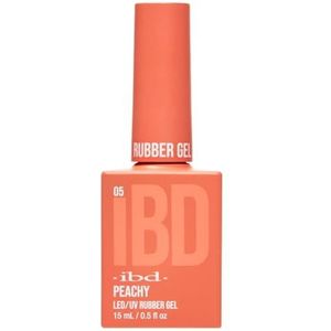 IBD Rubber Gel – Peachy – 15 ml – Made in USA – premium nagellak voor duurzame manicure en gladde nagels – led/uv-lak