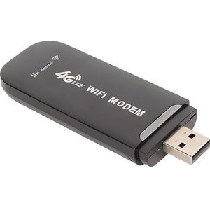 4G USB Wifi Hotspot - Draagbare Reis-WiFi - Zwart - Ondersteunt 10 Apparaatverbindingen