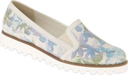 Lei by tessamino Damesslippers Rina van echt leer in breedte G, modieuze, comfortabele halfhoge schoenen, platte vrijetijdsschoenen, stevig voetbed, beige, 37 EU