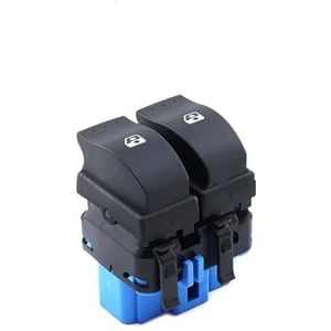 ZCPOPKNHNZ 8200060045 Voor Movano Voor Vivaro Elektrische Raamheffer Schakelaar Hoge Prestaties Auto Knop 10 Pins 1998-2003 2004 2005 2006 2007 2008 2009 2010(8200107772-BLAUW)