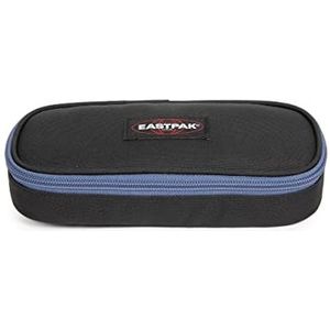 Eastpak Oval Single pennenetui, 22 cm, Kontrast Lime Pilot (Zwart)