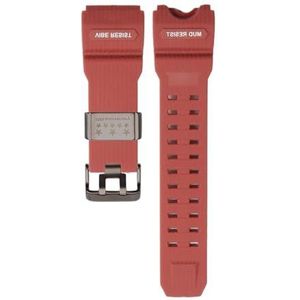 Horloge Accessoires Fit for Casio g shock mudmaster gwg1000 GWG-1000 heren Horlogeband Roestvrij Stalen Ring Vervanging Band (Color : Red B 8, Size : GWG-1000)