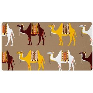 VAPOKF Egypte Camels Keukenmat, antislip wasbaar keukentapijttapijt, absorberende keukenmat loper tapijt voor keuken, hal, wasruimte