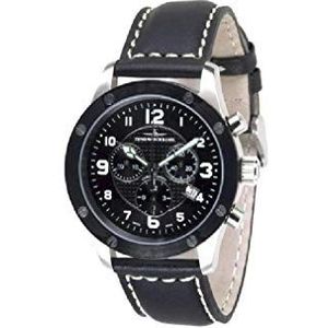 Zeno-Watch Mens Horloge - Schroeven 5030 Chronograaf - 9530Q-SBK-h1