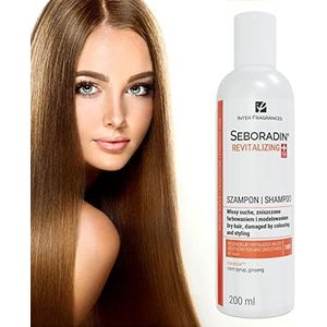 Seboradin Revitalizing Shampoo, Man en Vrouw, Natuurlijke Extracten, voor Beschadigd Haar met Ginseng, 200 ml