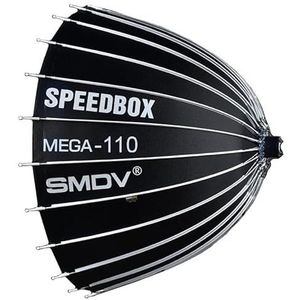 SMDV Speedbox Mega-110 Deep Softbox Professionele fotografieverlichting met hittebestendigheid, Bowens-mount en 110 cm diameter