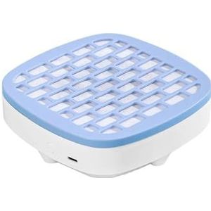 Nagelstofverzamelaar, mini-nagelverzamelaar, afzuigventilator voor manicuremachines, krachtige nagelzuiger met papierfilter voor het verwijderen van nagelapparaten, manicure-stofverzamelaar, blauw