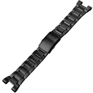 Rvs Horlogeband fit for casio g-Shock GST-W300 GST-400G GST-B100 GST-210 S100D/S110D/W110 horloges Band Polsbandjes band (Size : Black)