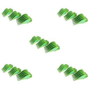5 Set van 3 Stuks Tondeuse Limit Kammen 32mm 38mm 51mm Snijbeschermer Attachment Groen