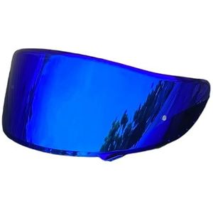 Motorhelm vizier lens, Helmvizier, CWR-1 Helmvizierbasis for SHOEI RF-1200 NXR X-Spirit X-14 Z7 (Vizierbasis)(Revo Deep Blue-day Use Only)