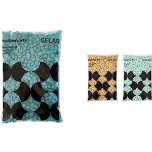 Ontharingswas in parels 400g. SELAS. Naar keuze, ontharen zonder strips, voor alle gebieden en huidtypes. (blauw) Harsen, hars voor gevoelige, ontharingswax, hair removal wax, hot wax, brazilian wax