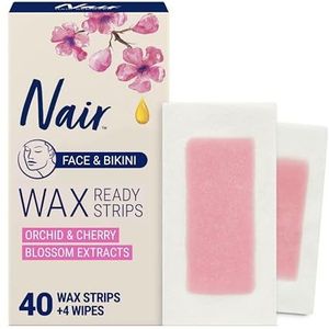 Nair Wax-ready-strips voor gezicht en bikini, 40 stuks Nair