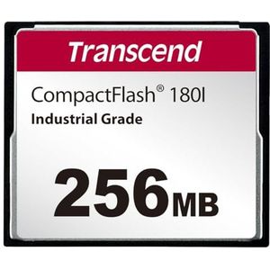 Transcend - CF180 - Geheugenkaart - Zwart - 256 MB - SLC-modus