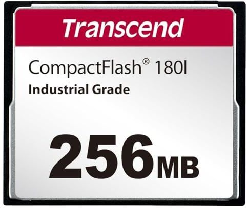 Transcend - CF180 - Geheugenkaart - Zwart - 256 MB - SLC-modus