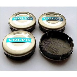 4 stuks wielnaafdoppen voor Volvo C70 S60 V60 V70 S40 S80 XC90 64mm naafdoppen Wieldoppen Zelfklevende naafdoppen Vervangende wielnaafdoppen