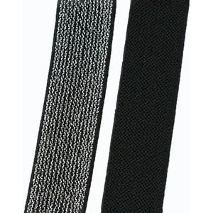 2/3/5 meter 25-50 mm nylon elastische band voor kleding rok stretch singelband rubberen band riem lint DIY kledingstuk naaien accessoires-zwartzilver-25mm-2 m