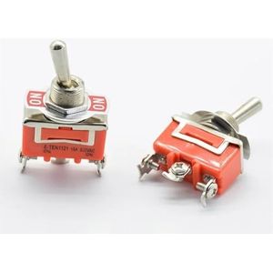 RVS waterdichte tuimelschakelaar 12V zware tuimelschakelaar AAN UIT AAN auto metaal SPDT SPST P0.05 15A 250V aansluiting Boot(1pc 3p ON ON)