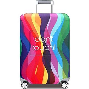 Yekeyi reiskoffer beschermer rits kofferhoes wasbare print bagagehoed 46 - 81 cm, Multi kleuren, M