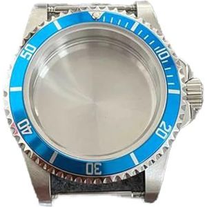 BAMMY 39,5 mm horlogekast retro platte spiegel saffierglas behuizing compatibel for NH35/NH36 mechanisch uurwerk 120 klik horlogekast (Size : Orange)