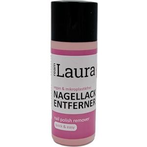 ream Laura nagellakverwijderaar, acetonvrij voor zachte en betrouwbare verwijdering van nagellakken, bijzonder geschikt voor broze nagels, 100 ml in een fles vrij van microplastic