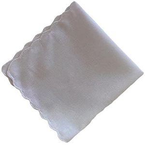 Nucelit Bruiloft Zakdoeken Sint-jakobsschelpen Kant Randen Zakdoeken Effen Kleur Kant Katoen Zakdoeken Geweldig Voor Boeketten Servies Katoen Vrouwen Zakdoeken Dagelijks, 32 halve maan, one size