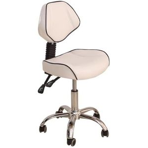 Hydraulische Zadelkruk Met Rugleuning, Draaibaar, Rollend Ergonomische Stoel In Hoogte Verstelbaar For Schoonheidssalon Massage Tandheelkundige Kliniek Thuiskantoor Gebruik(Color 1)