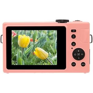 Vlogcamera 4K Digitale Camera Waterbestendig 56MP 4x Zoom Gezichtsdetectie 3,0 Inch Scherm Anti-shake Buiten Reizen Beginner (PINK)