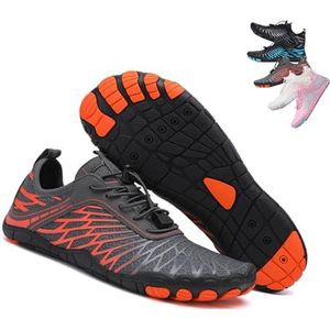 Wandelschoenen Blotevoetenschoenen voor Vrouwen Mannen Waterdichte Trail Running Gezonde & Antislip Blotevoetenschoenen -37 Wit, Grijs oranje, 42.5 EU