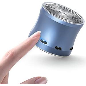 EWA A109mini Bluetooth-luidspreker met basradiator, verbeterde impactieve bas, draagbare, luide luidspreker, perfecte draadloze reisluidspreker voor thuis, wandelen en meer