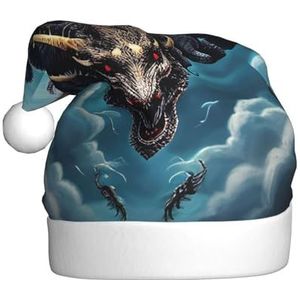 MYGANN Flying Dragon uniseks kerstmuts voor themafeest, Kerstmis, nieuwjaar, decoratie, kostuumaccessoire