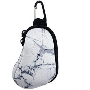 Spacmirrors Neopreen Inhalator Case - Draagbare, beschermende reistas voor L-vormige inhalatoren, Marmer Wit, 5"" X 3"", Pack Pocket