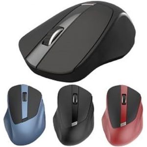 OISE ART STORE Trade Shop Ergonomische draadloze muis, 2,4 GHz, draadloos, 1600 dpi Smart Connect voor PC Qm66