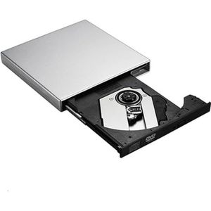Universele Externe USB DVD Optische Drive 24X CD-recorderspeler For Pc-laptop Heldere Beeldkwaliteit Stabiele Audio(Silver)