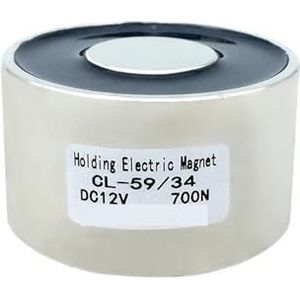 Houder elektromagneet D59 mm x H 34 mm, hefvermogen 70 kg/154 lb/700 N (12V)