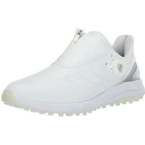 adidas Women's Solarmotion Spikeless BOA Lightstrike 24 Golf Shoes, Footwear White/Silver Metallic, 7
