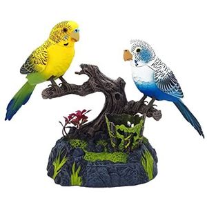 Pratende papegaai, elektrische batterij realistisch bediende papegaaien, Sparrow Bird herhaalt wat je zegt, interactief geanimeerd speelgoed, papegaaienspeelgoed voor decoratie, verjaardag