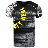 Rusty Neal Shirt  geel / zwart