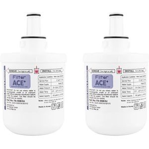 ACE+ Waterfilter | 2-Pack compatibel met Samsung DA29-00003G, HAFIN2/EXP, DA29-00003F, HAFIN1/EXP, DA29-00003B, HAFIN Koelkastfilter - Replacement Refrigerator Filter